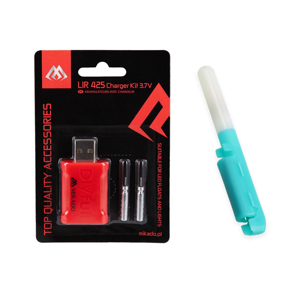 Mikado Fishing Rod Tip Light & Battery Recharge Kit