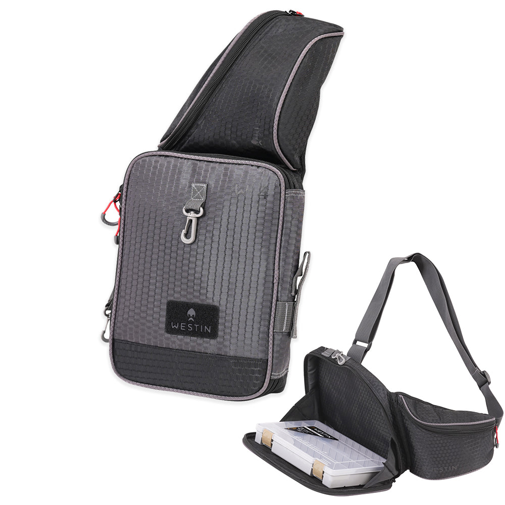 Westin W4 Street Sling Fishing Bag - Wasit / Hip Bag - 1 Tackle Box Included