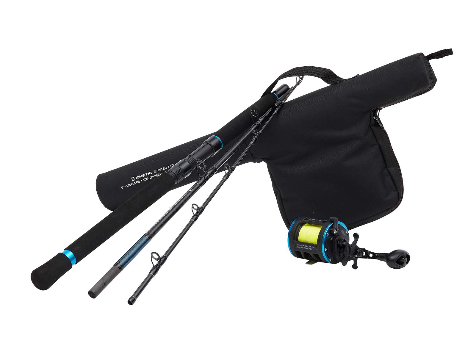 Kinetic Beaster CT Saltwater Combo - Rod & Reel Sea Fishing Combo - 3pc
