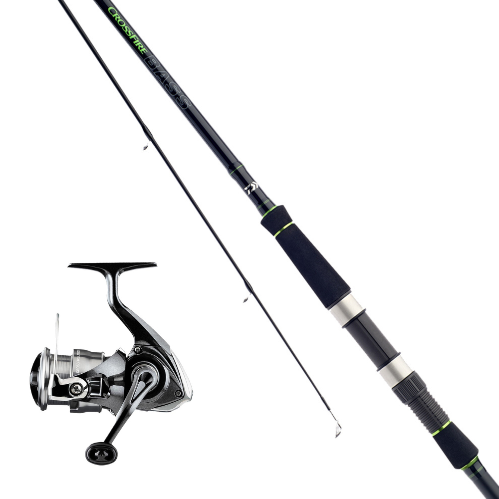 daiwa beach rod and reel combo Daiwa Crossfire Bass Rod & Reel Combo