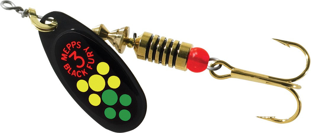 Mepps Black Fury Spinner - Original French Fishing Lure