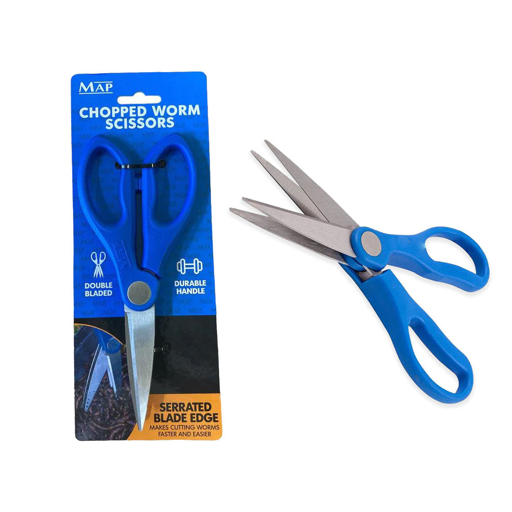 Map Chop Worm Double Blade Scissors