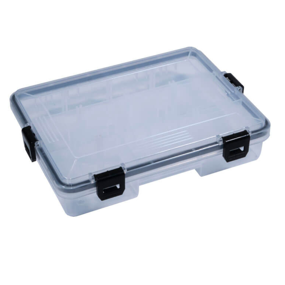 HTO Waterproof Fishing Tackle Box - Rubber Seal Tackle Box