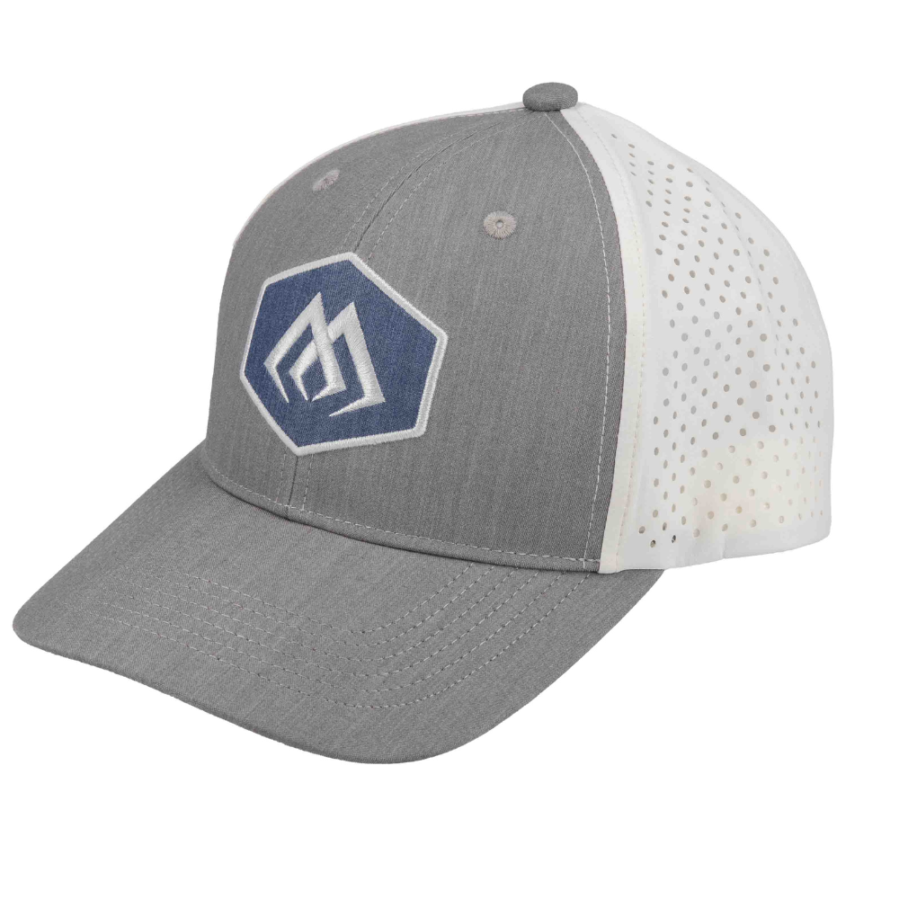 帽子 imozonsavingclothing MIKADO Mikado Fishing Baseball Cap - Grey White - Mikado Fishing Hat