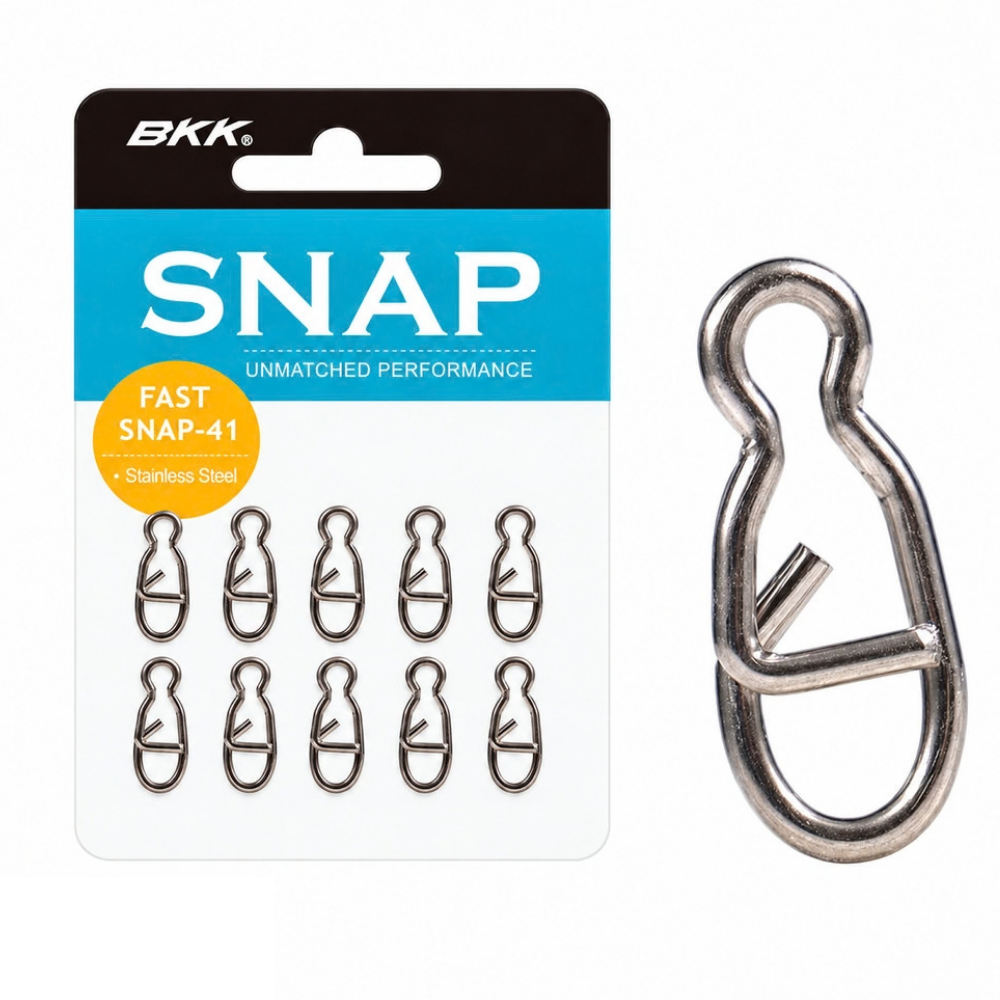 BKK Fast Snap 41 - 10pcs - Strong Lure Fishing Snap - All Sizes & Weights