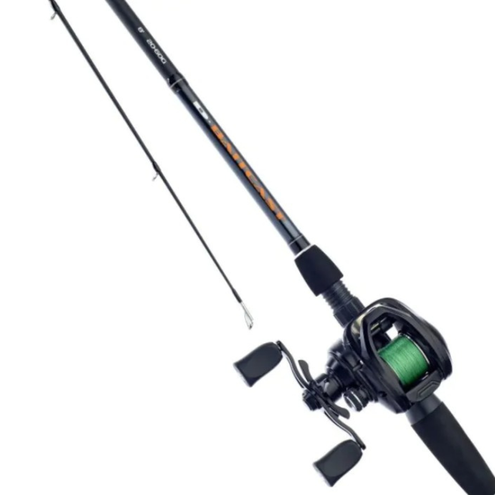 Daiwa D-Baitcast Rod & Reel Fishing Combo - 8ft | 20-60g | X4 Braid Pre-spooled