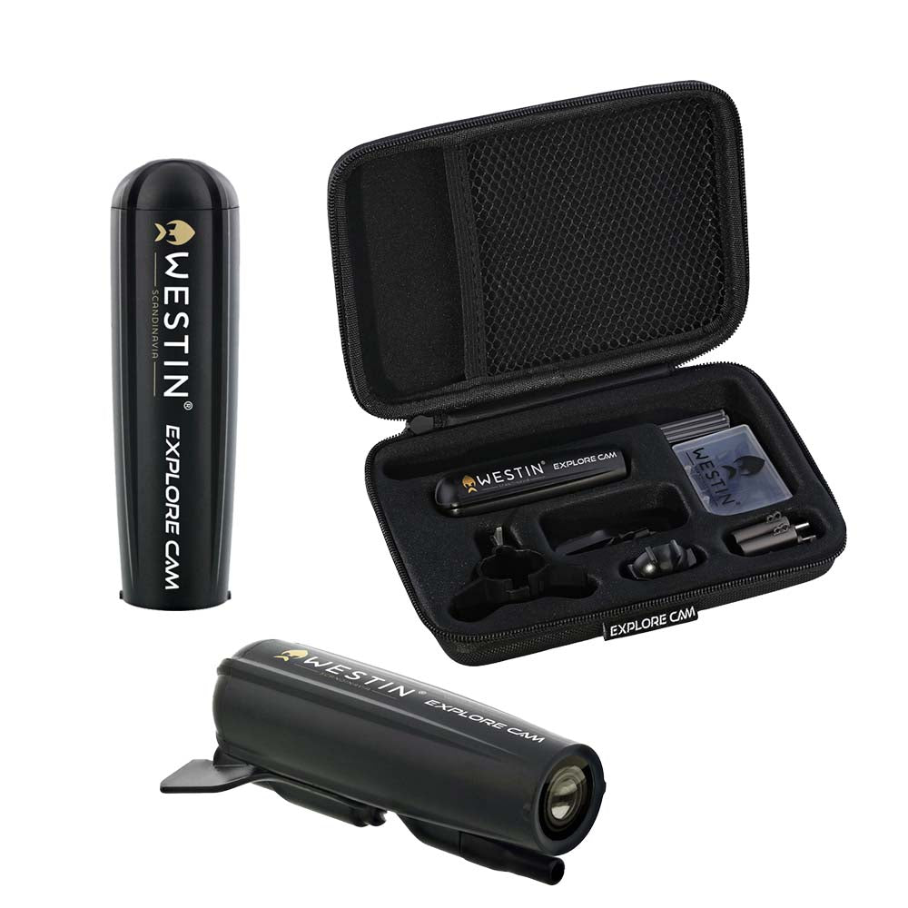 Fotocamera Subacquea Westin Explore 28g | Full HD 1080p | Impermeabile 200m | Wi-Fi | Per Pesca Alla Carpa