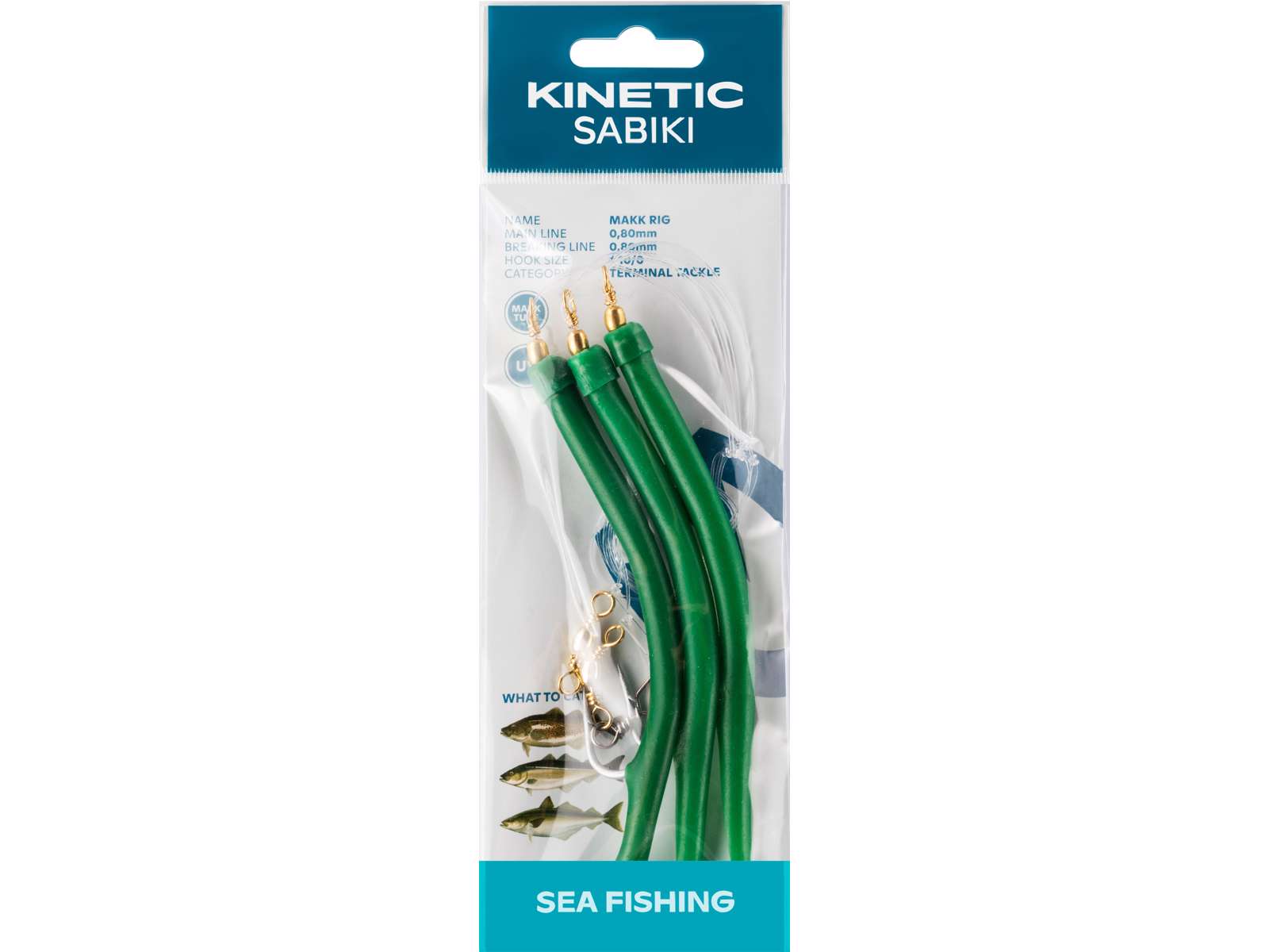 Kinetic Sabiki Makk 3 Hook Sea Rig