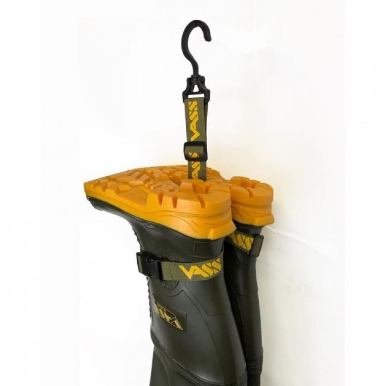 Vass Adjustable Wader Hanger – Drying Strap for Chest Waders & Fishing Gear