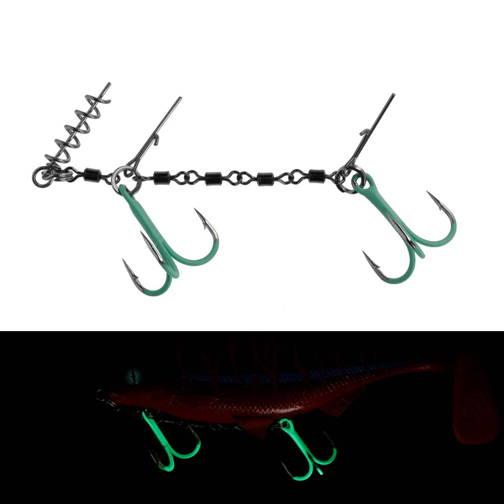 Mikado Jaws Double Treble Hook Evo UV Stinger