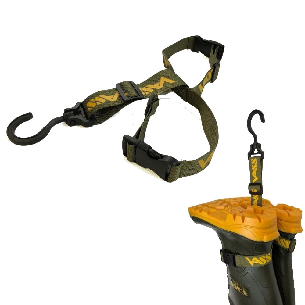 Vass Adjustable Wader Hanger – Drying Strap for Chest Waders & Fishing Gear