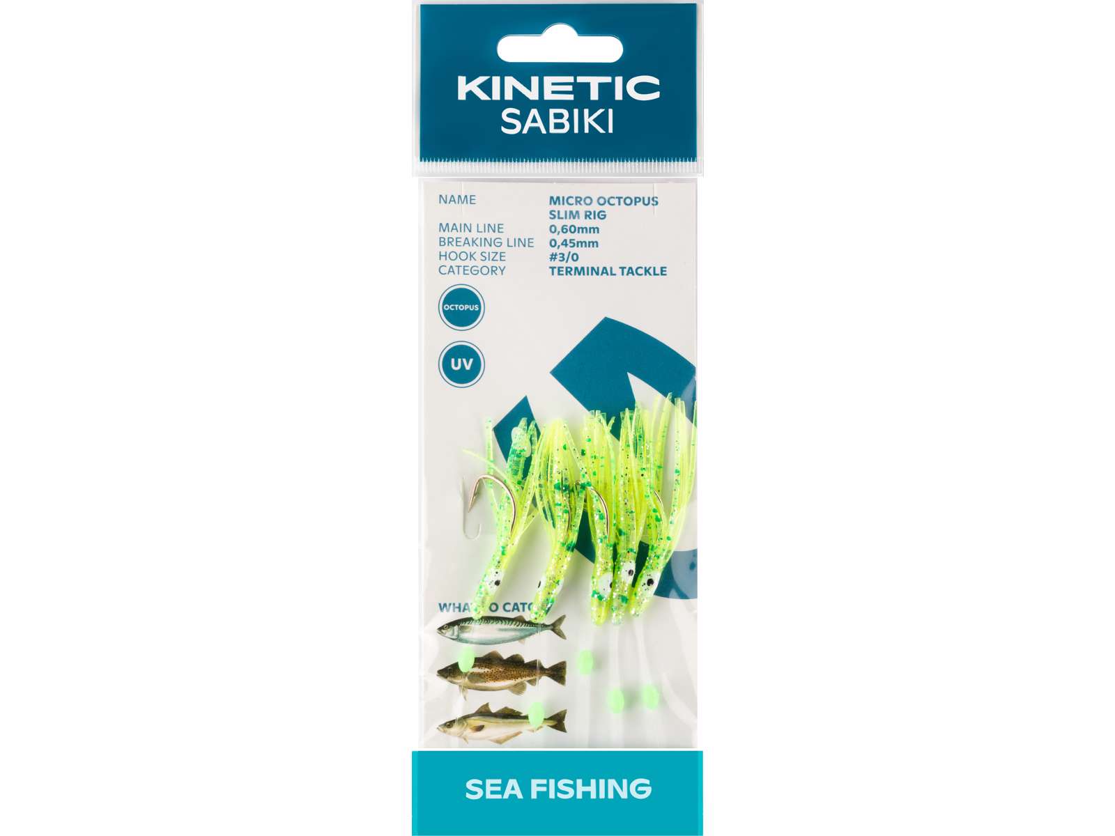 Kinetic Sabiki Micro Octopus Slim 5 Hook Sea Rig