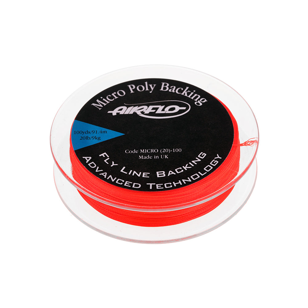 Airflo Micro Poly Backing - Orange 20lb - 92m