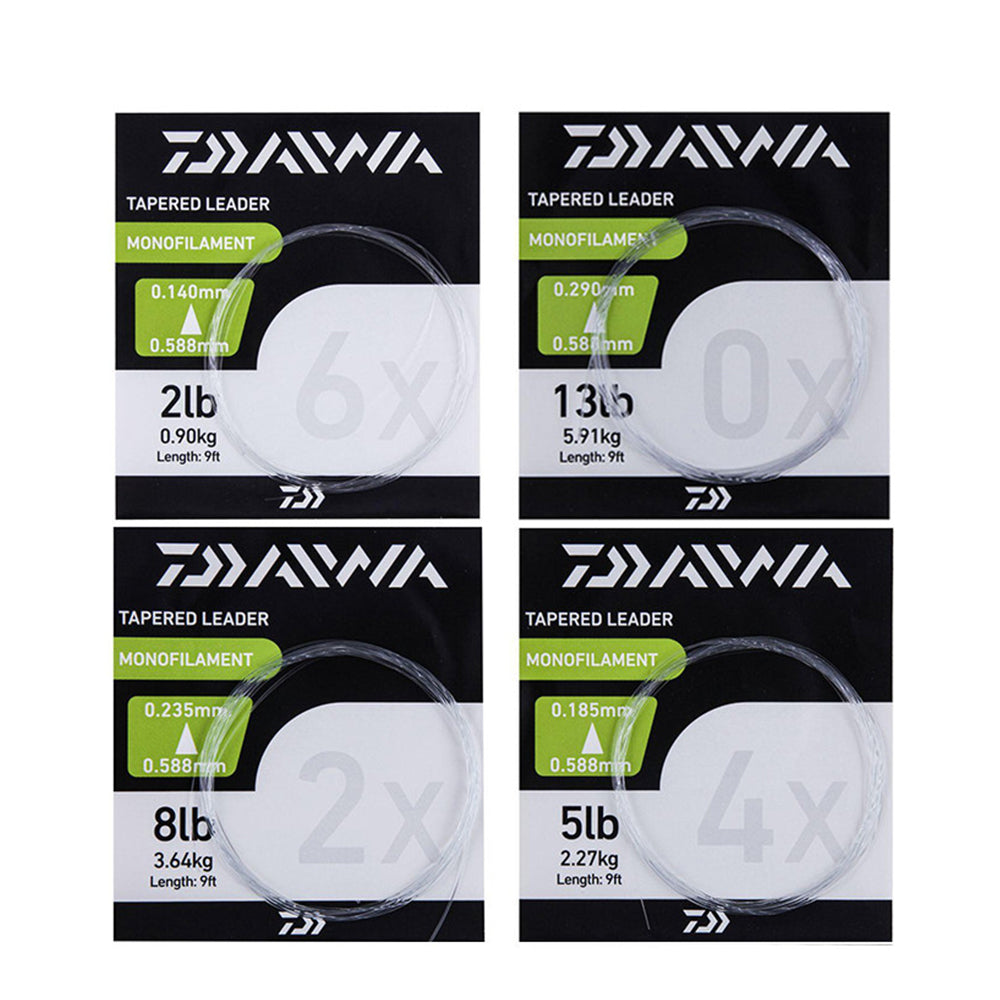 Daiwa Tapered Mono Fishing Leaders 9ft