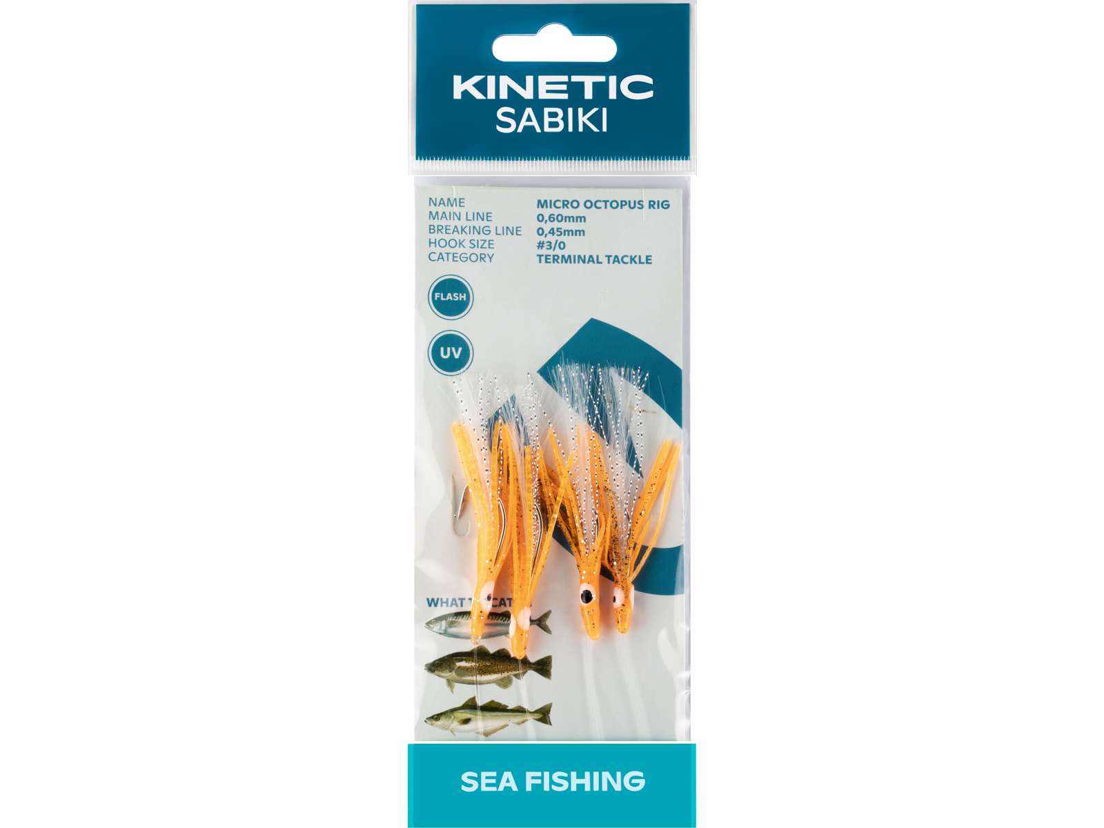 Kinetic Sabiki Micro Octopus 4 Hook Sea Rig