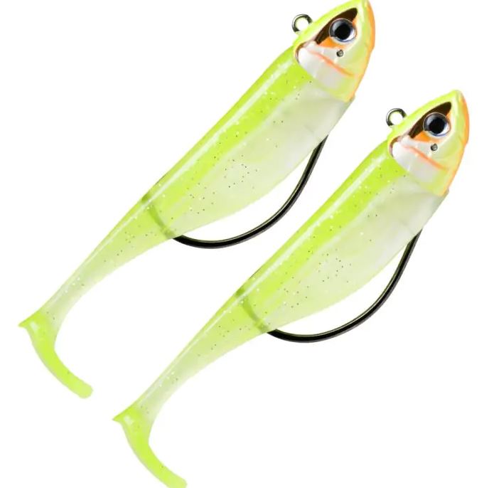Storm 360 Gt Biscay Weedless Shad Lures 2 Pack - Bass Sea Fishing
