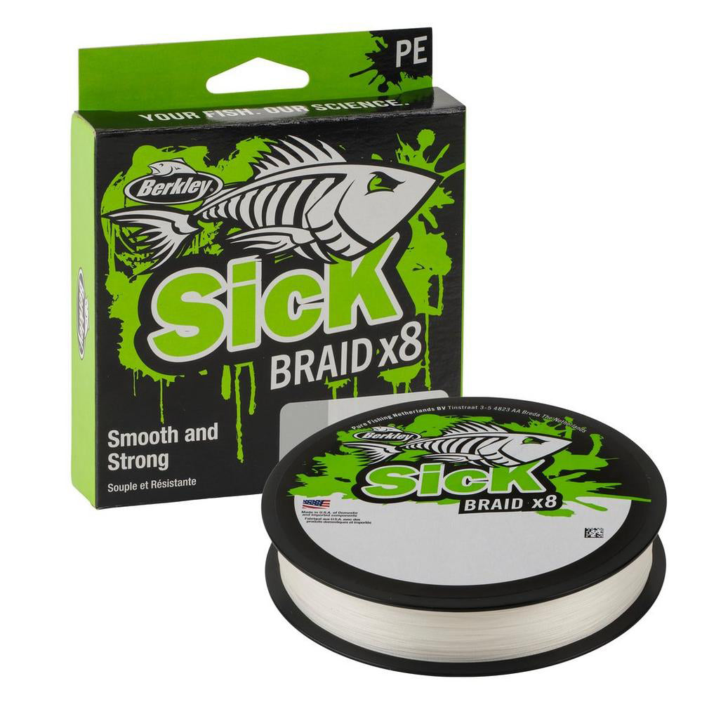 Berkley Sick Braid X8 Fishing Line 300m - White