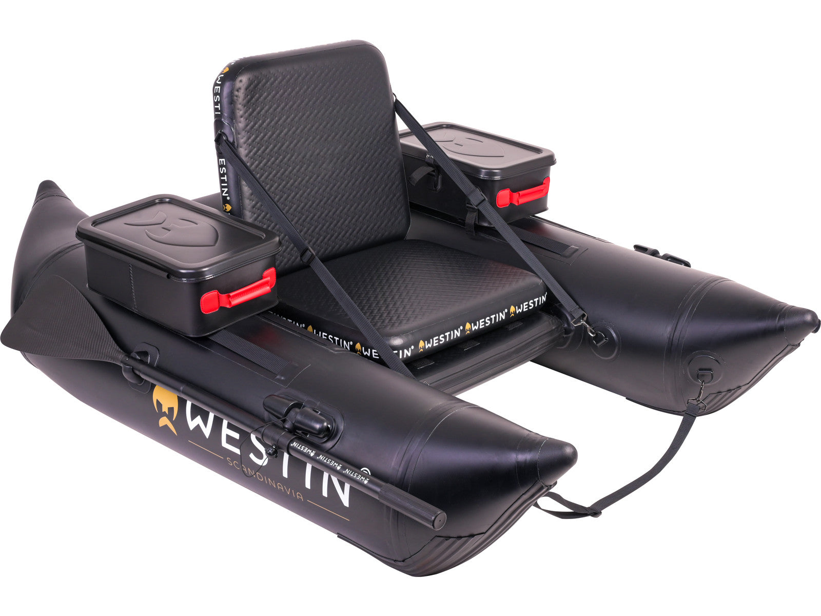 Westin W8 Belly Boat 180cm - Oars | Pump | Tackle Boxes | Storage Bag