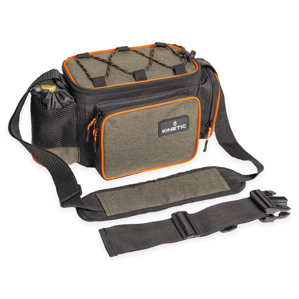 Kinetic Waist Fishing Lure Bag With 1 Tackle Box - Waist / Shoulder Tackle Bag