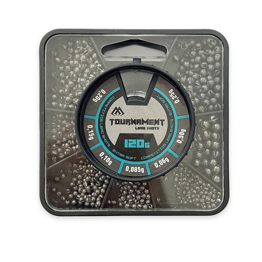 Mikado Mixed Lead Shot Tournament Set 120g - Extra Soft Lead Shot Assortment