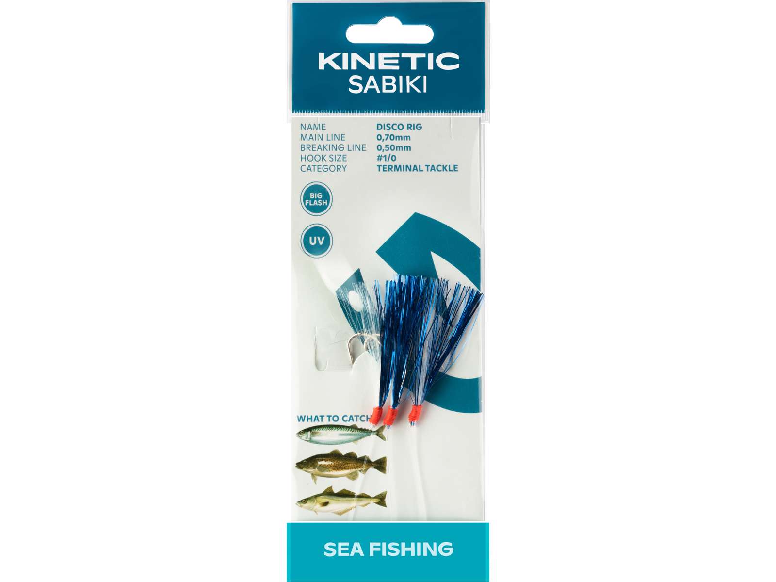 Kinetic Sabiki Disco 3 Hook Sea Rig