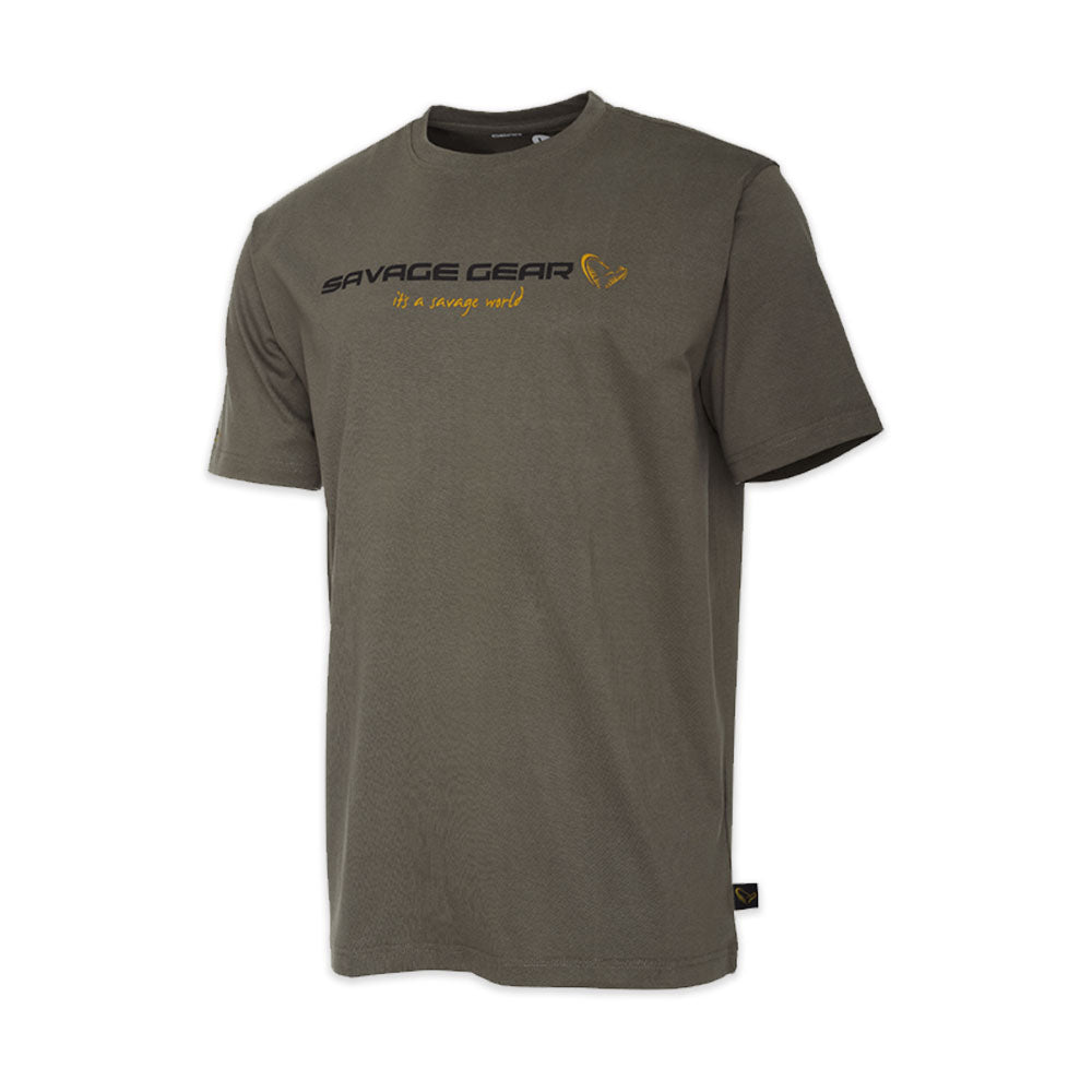 Savage Gear SG4 Logo Fishing T-Shirt - Loden Green