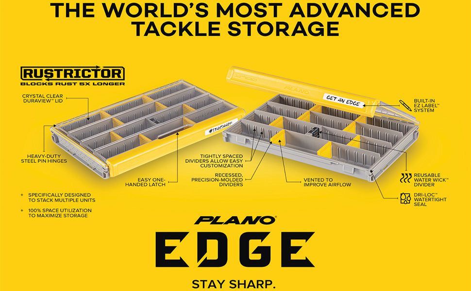 Plano Edge Rust Proof Fishing Tackle Box