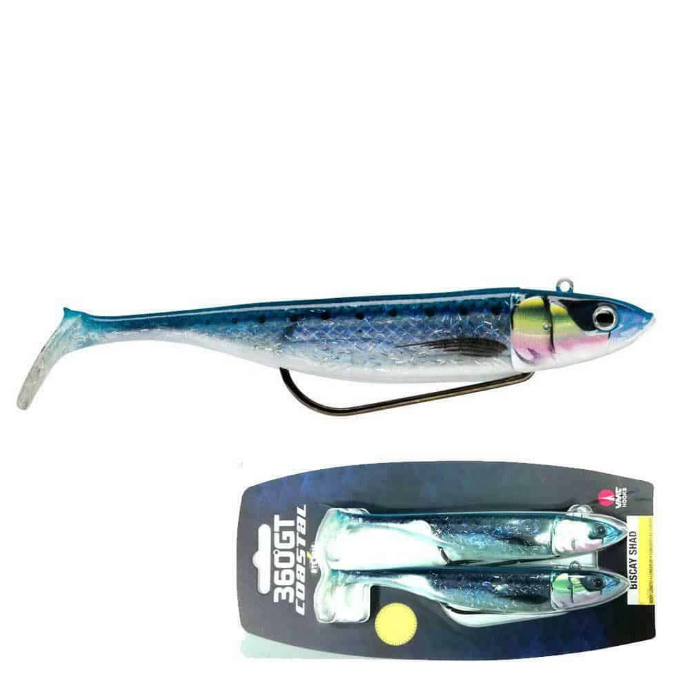 Storm 360 Gt Biscay Weedless Shad Lures 2 Pack - Bass Sea Fishing