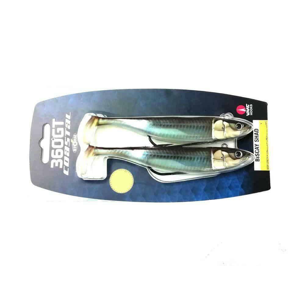 Storm 360 Gt Biscay Weedless Shad Lures 2 Pack - Bass Sea Fishing