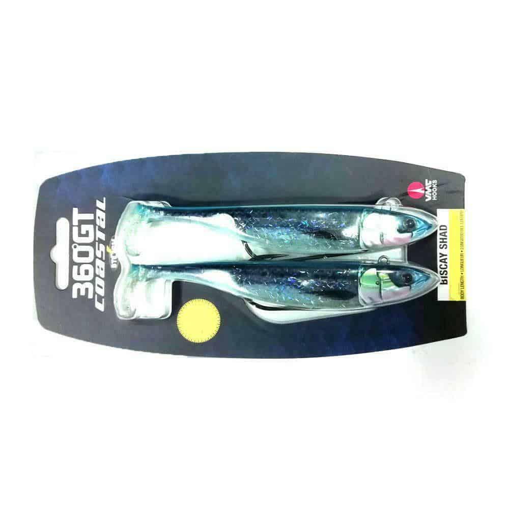 Storm 360 Gt Biscay Weedless Shad Lures 2 Pack - Bass Sea Fishing