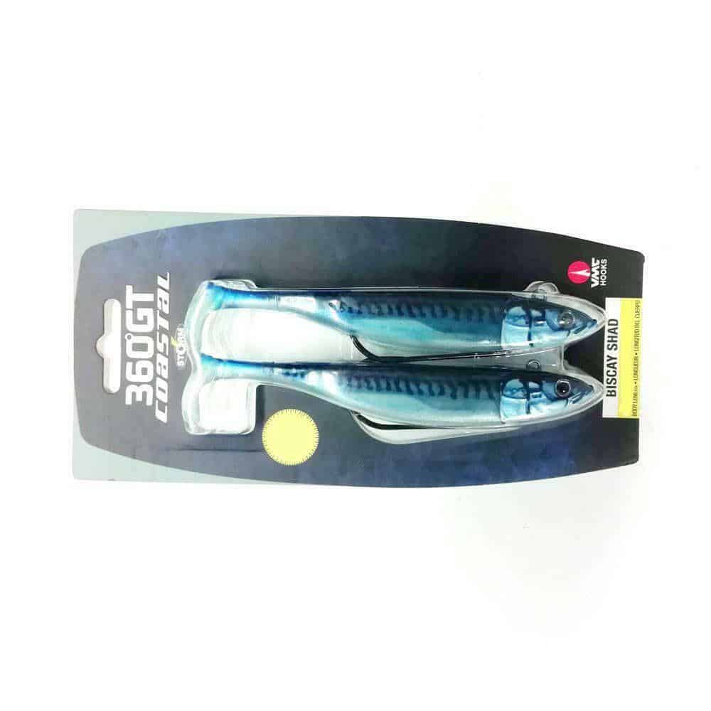 Storm 360 Gt Biscay Weedless Shad Lures 2 Pack - Bass Sea Fishing