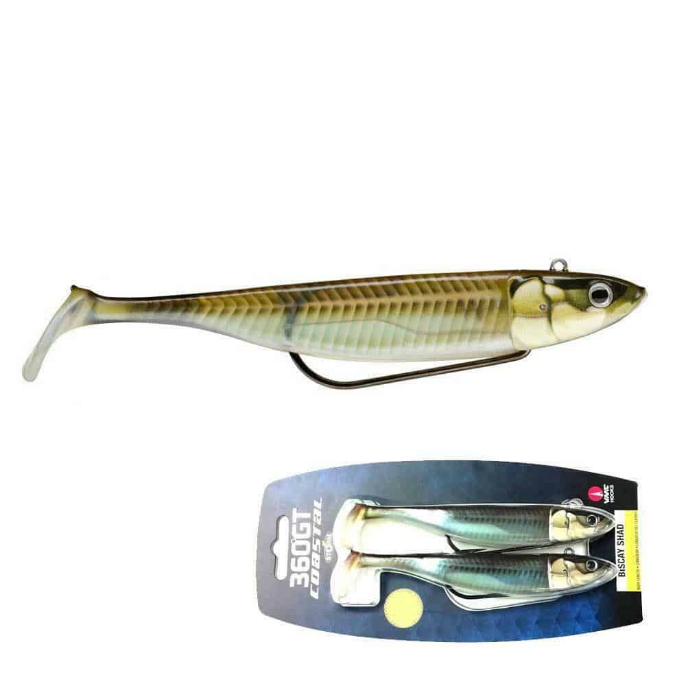 Storm 360 Gt Biscay Weedless Shad Lures 2 Pack - Bass Sea Fishing