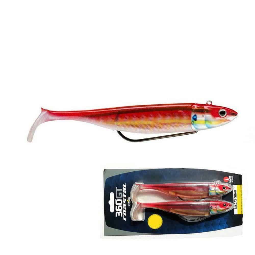Storm 360 Gt Biscay Weedless Shad Lures 2 Pack - Bass Sea Fishing