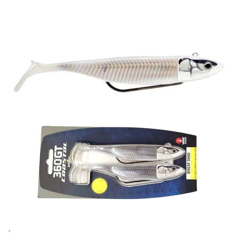 Storm 360 Gt Biscay Weedless Shad Lures 2 Pack - Bass Sea Fishing