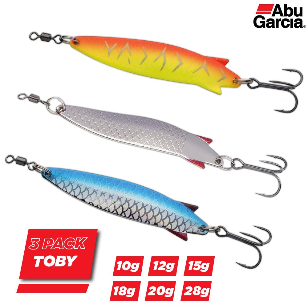 Abu Garcia Toby 3 Pack Spoon Lures
