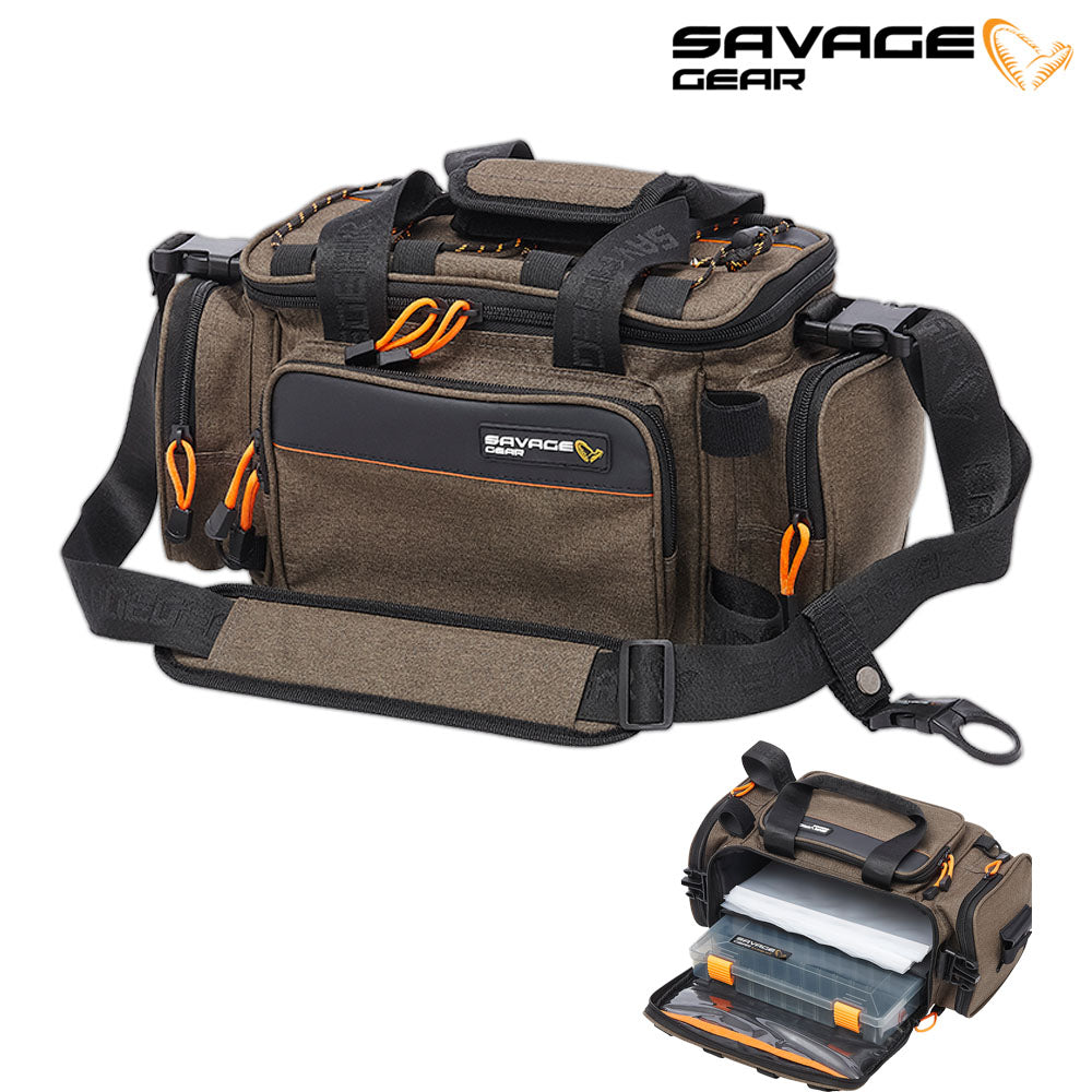 TD Savage Gear Specialist Rucksack Lure Bag - Medium 23L in Orange/black TD Savage Gear Specialist Rucksack Lure Bag - Medium 23L in Orange/black