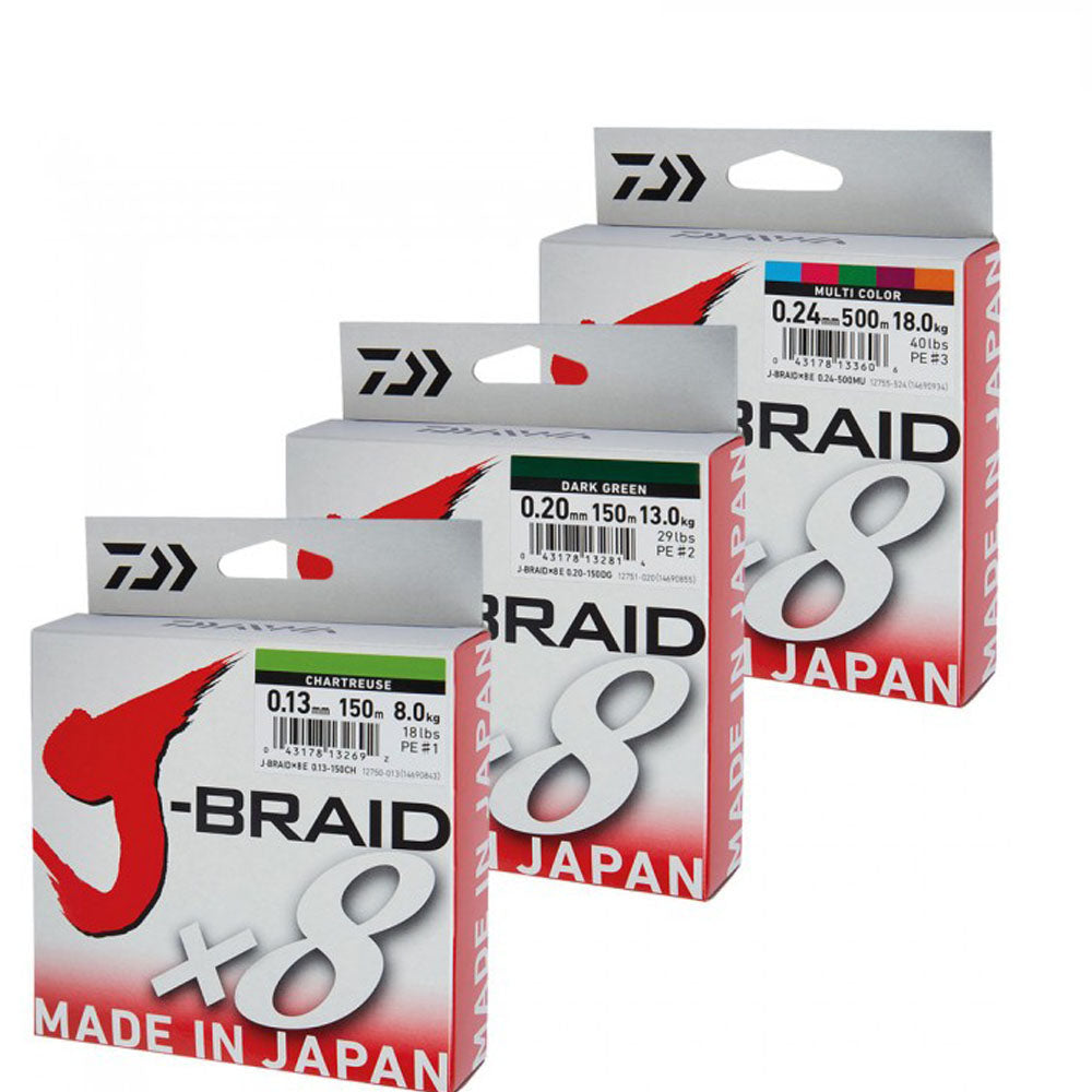 Daiwa Tresse 8 Brins J-Braid Grand X8-135m - PE.1 - D.0.13mm - R Daiwa Tresse 8 Brins J-Braid Grand X8-135m - PE.1 - D.0.13mm - R