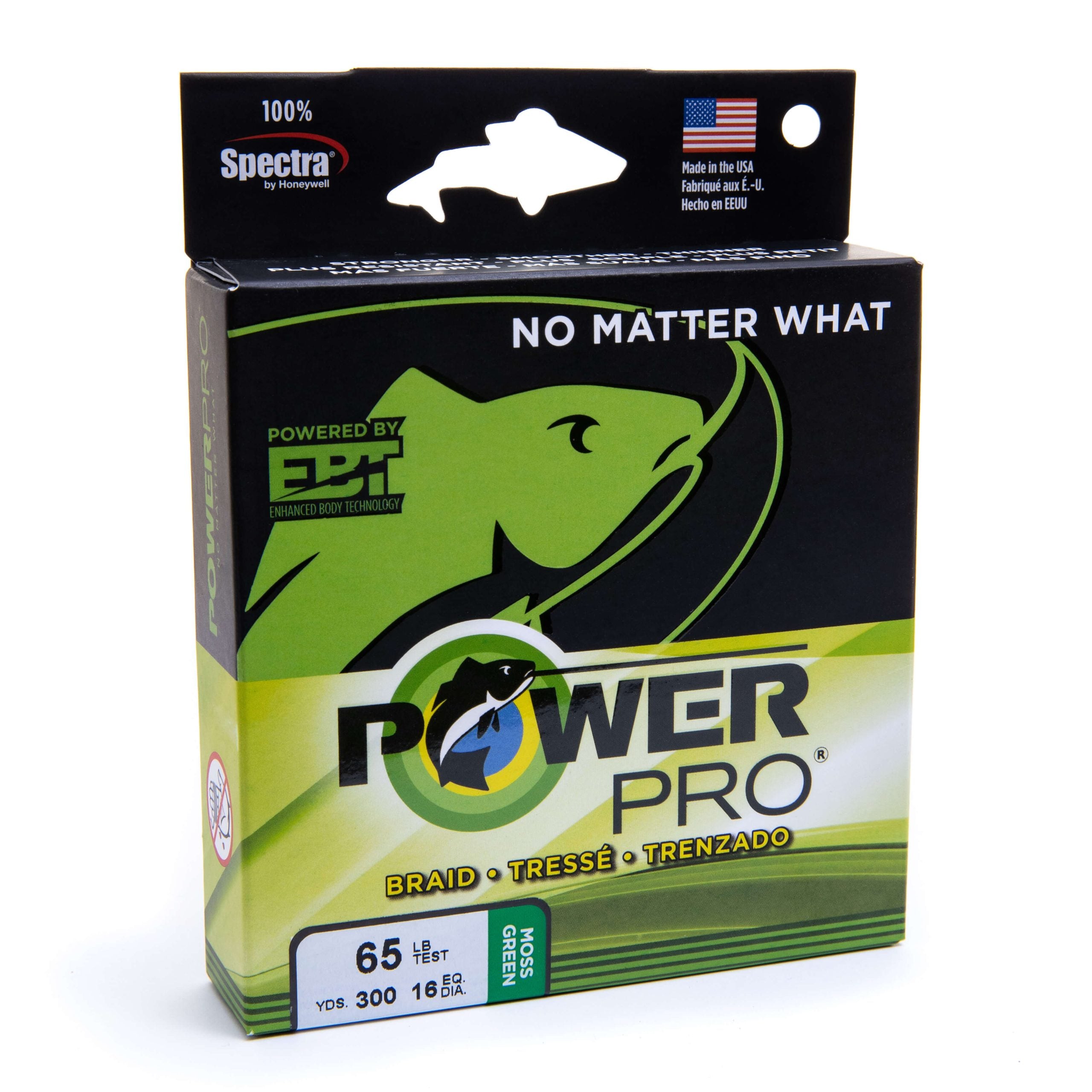 Power Pro Fishing Braid - 275m Spool Moss Green