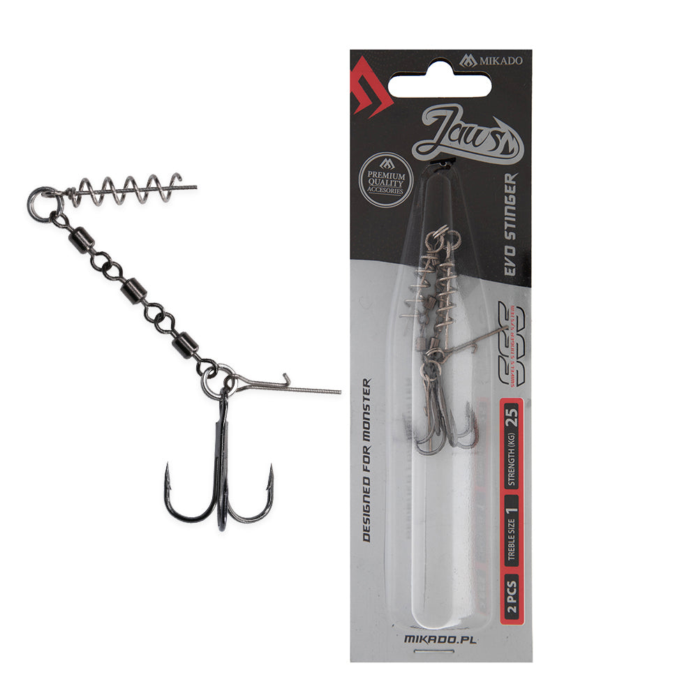 Mikado Jaws Single Hook Evo Stinger