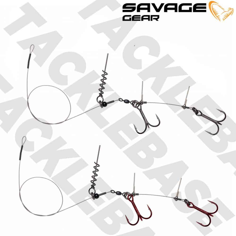 Savage Gear New Line-Thru Corkscrew Rig 2 Hook Rig