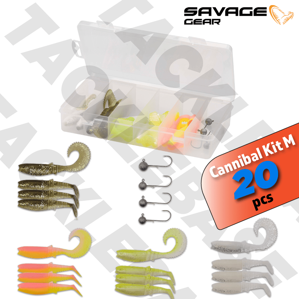 Savage Gear Cannibal Kit Predator Fishing - 20Pcs - Medium