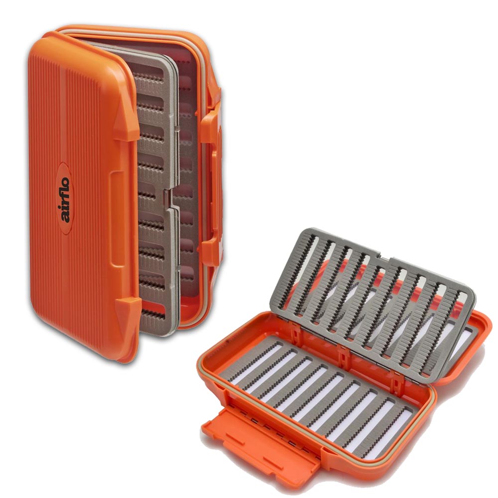 AIRFLO AQUA TEX FLY BOX ORANGE SWING LEAF