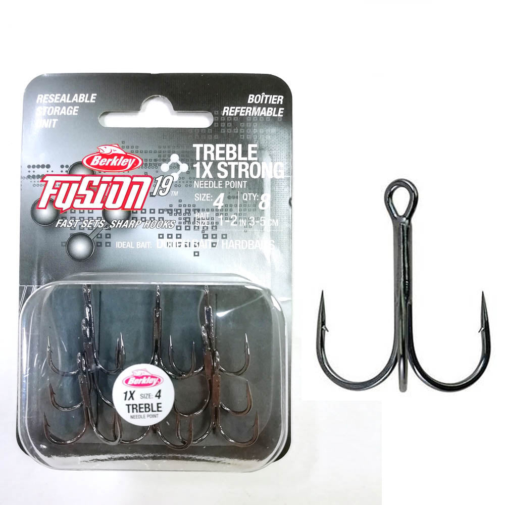 BERKLEY FUSION 19 STRONG TREBLE HOOKS