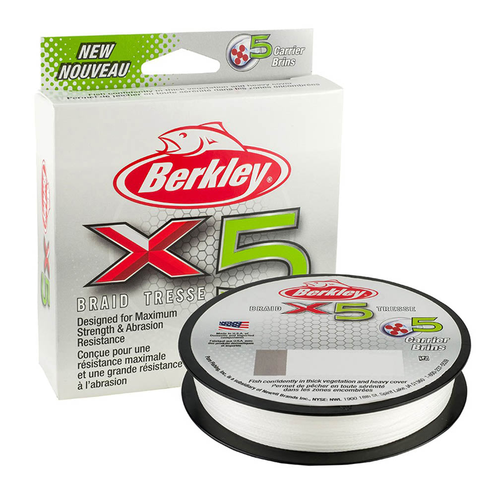 Berkley X5 Braid Fishing Line 150M All Colours & Breaking Strains