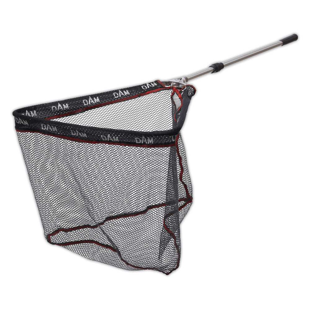 DAM® ALU HEAD TELESCOPIC LANDING NET- RUBBERISED NET