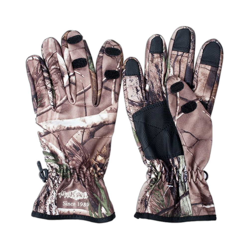 MIKADO CAMO FISHING GLOVES - FOLDING FINGERS