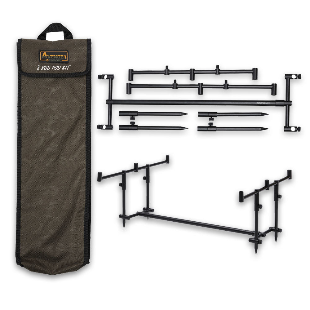 PROLOGIC AVENGER 3 ROD POD KIT & CARRYCASE