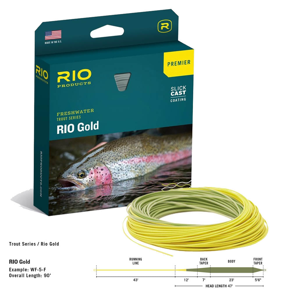 RIO GOLD NEW PREMIER SLICK CAST FLOATING FLY LINE