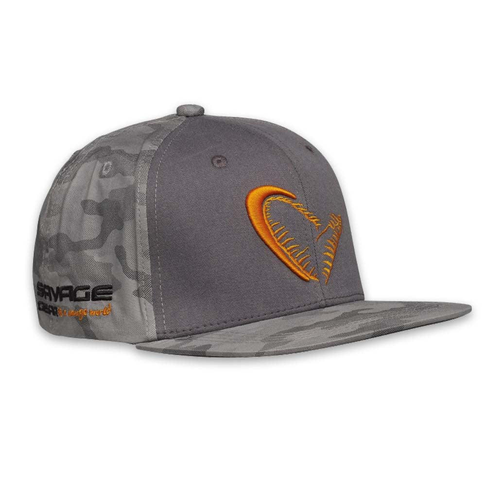 SAVAGE GEAR CAP FLEX FIT TRUCKER HAT - CAMO/GREY