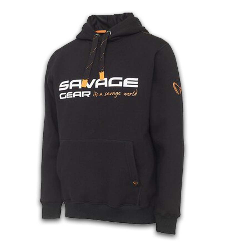 SAVAGE GEAR LOGO COSMO HOODIE - BLACK INK